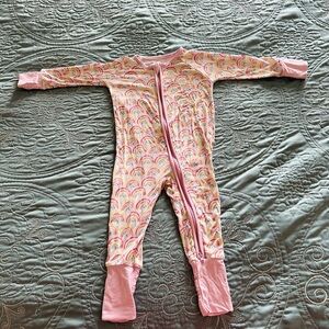 Little Sleepies Pink Rainbow Kids Pajamas